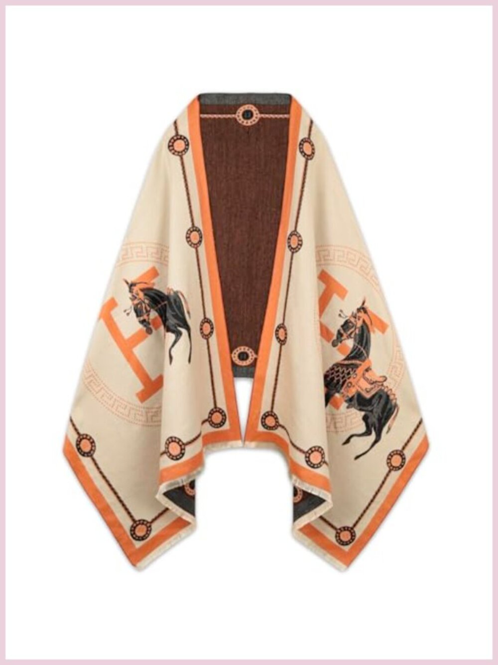 Pashmina Texture Silky Shawl Wrap Evening Dressing Blanket Poncho Cape